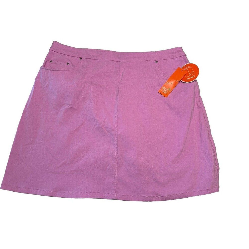 NWT Hearts Of Palm Womans 18w Tennis Golf Pickleball skort stretch pullon Purple